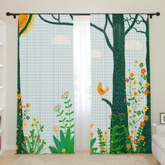 Фотоштора портьера из 2х шт. 145х260 в детскую