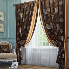 Комплект штор Шарши (корич.) Портьера 145х260 см. — 2 шт.