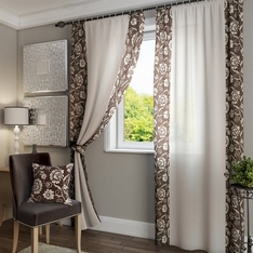 Комплект штор Арпи (бежев.) Портьера 2 шт. — 150х280 см.