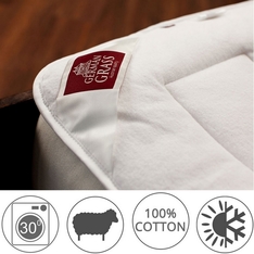 Наматрасник 90х200 всесезонный MERINO WOOL GRASS