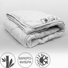 Одеяло из бамбука 200х220, всесезонное, Бархатный бамбук