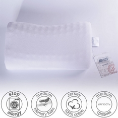 Подушка 50х30х10 «Memory Foam» в махровой наволочке FAMILIE ACTIVE LIFE